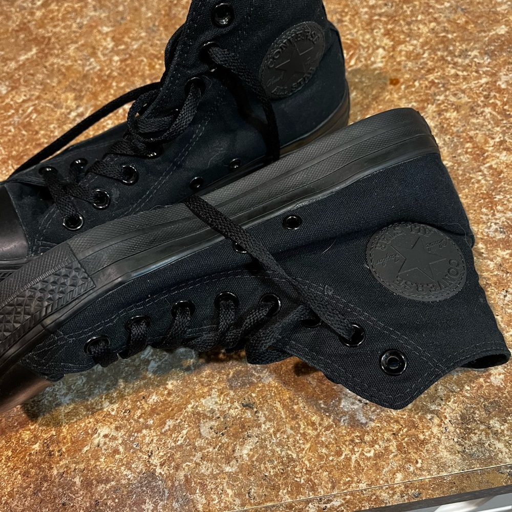 Converse Black Canvas Sneakers - Picture 3 of 4